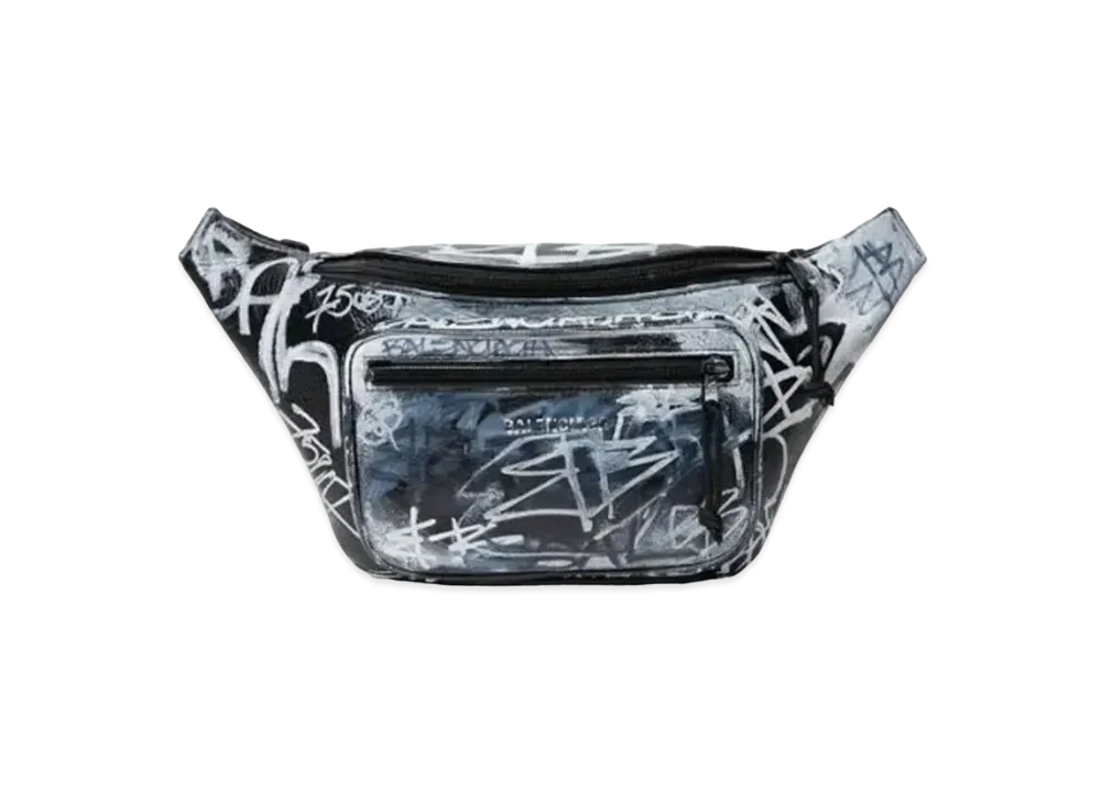 BALENCIAGA Explorer Belt Bag Graffiti "Black"