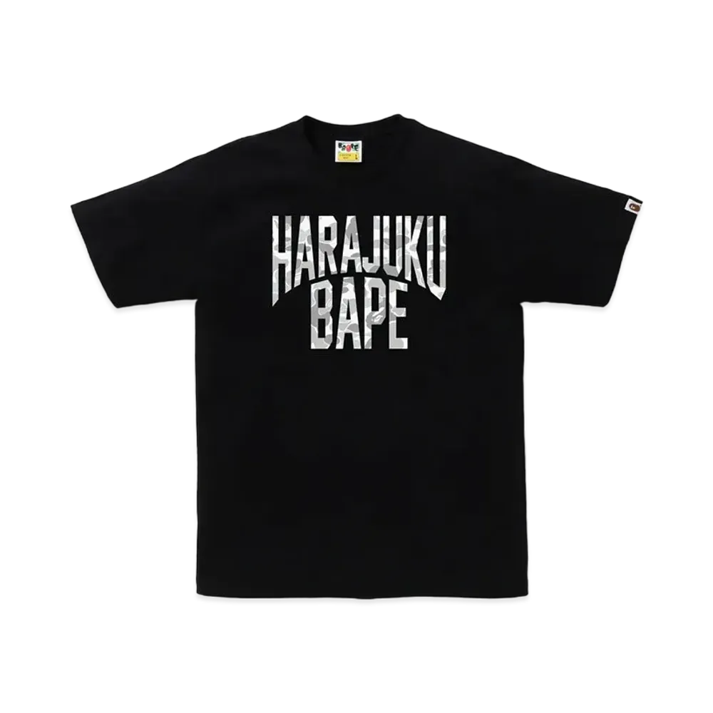 A BATHING APE Bape Store Harajuku NYC Logo Tee "Black"