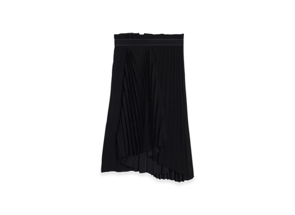 BALENCIAGA Women's Fancy Pleated Skirt "Black"