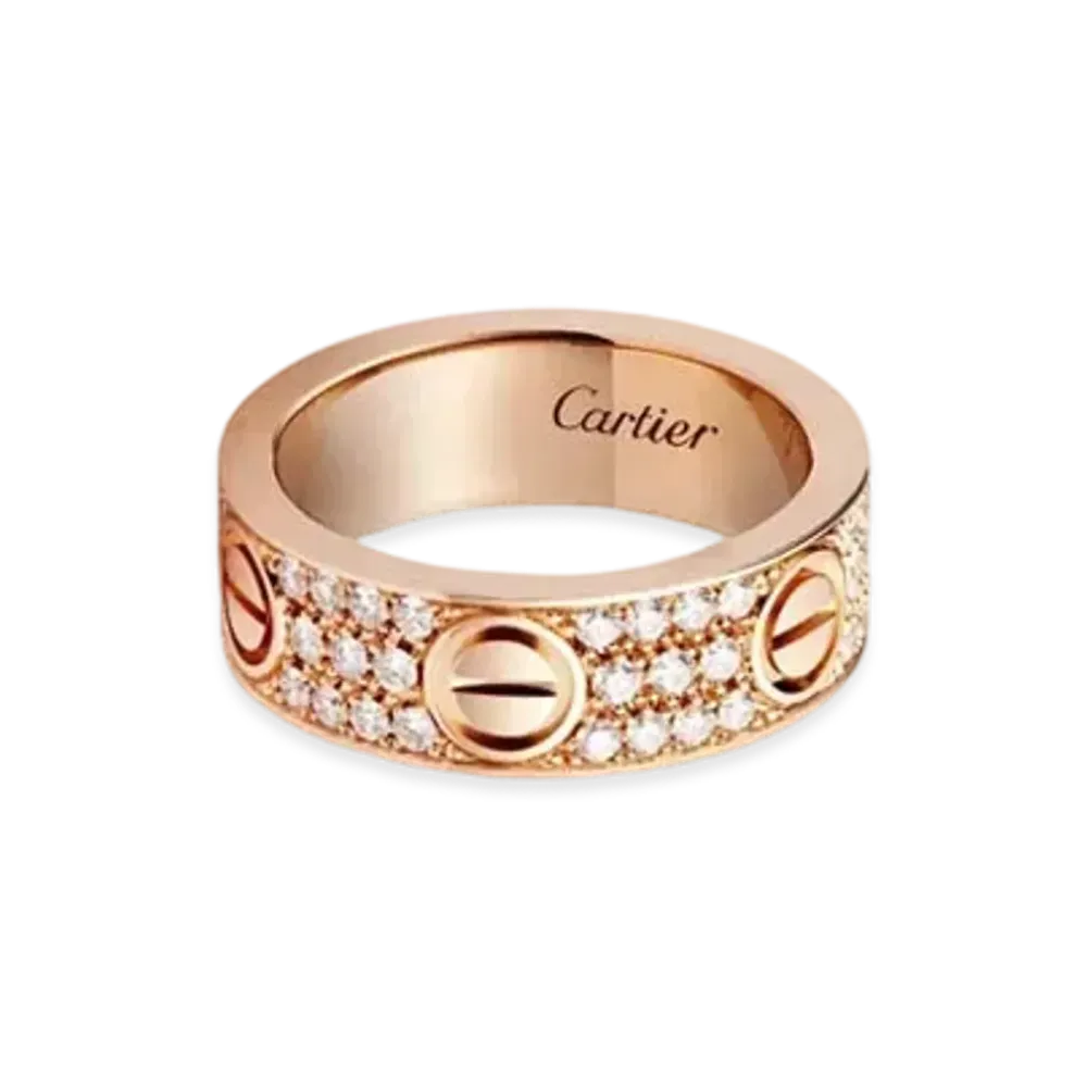 Cartier Love Ring, Diamond-Paved