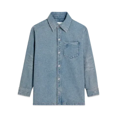 AMI PARIS Ami de Coeur Overshirt "UsedBlue"