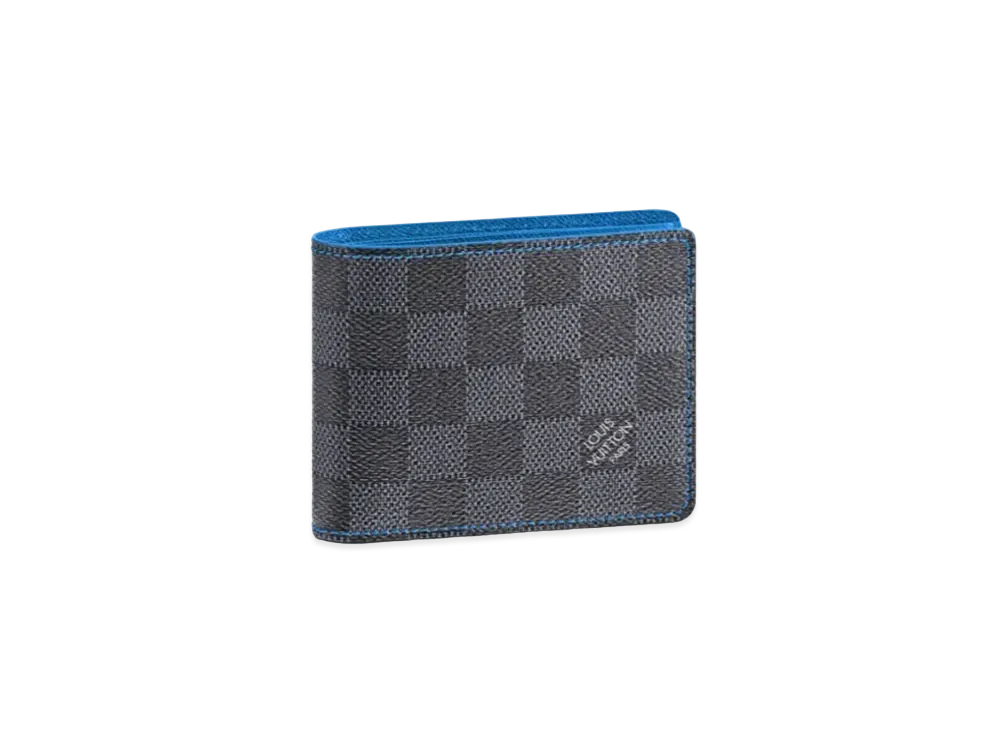 Louis Vuitton Slender Wallet Damier Graphite "Blue"
