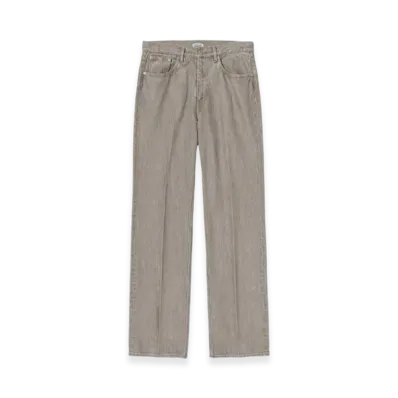AURALEE Hard Twist Faded Brown Denim 5P Pants "Mocha Brown"