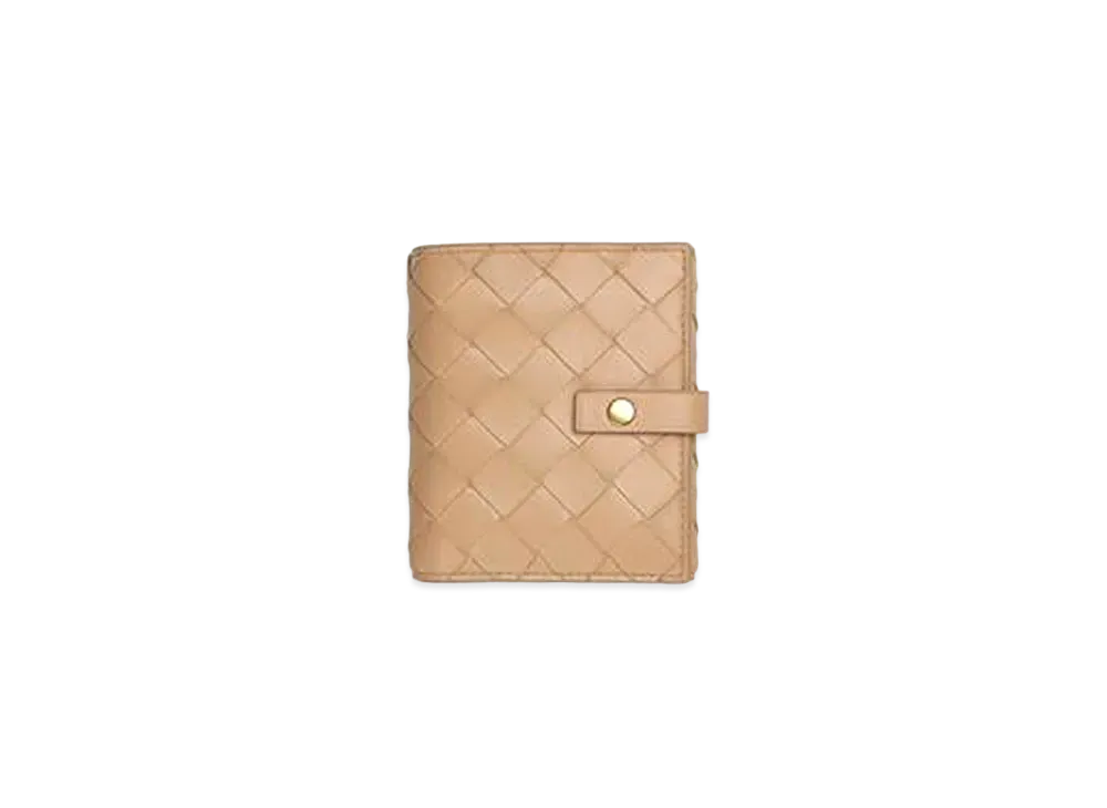 Bottega Veneta Bifold Flap Wallet "Almond"