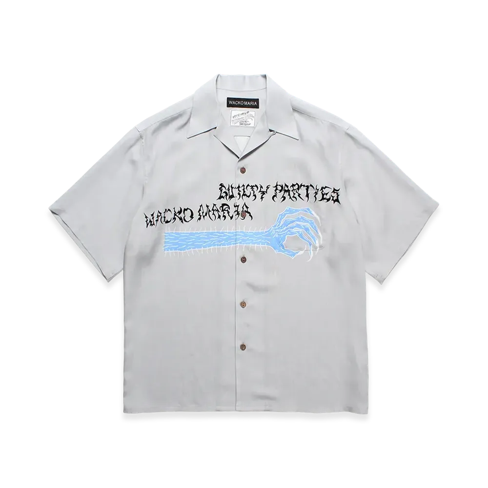 WACKO MARIA x Neckface Hawaiian Shirt "Gray"