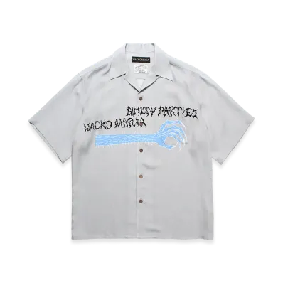 WACKO MARIA x Neckface Hawaiian Shirt "Gray"
