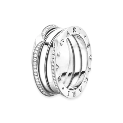 BVLGARI B.zero1 Ring "White Gold"