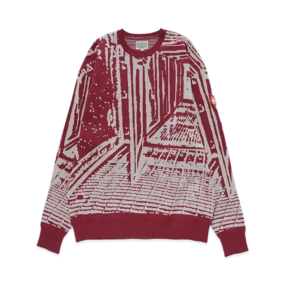 Cav Empt (C.E) PASSAGE LINKED KNIT "Purple"