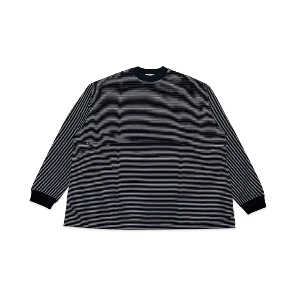 ALOUND Striped Oversize Longsleeve Tee "Black"