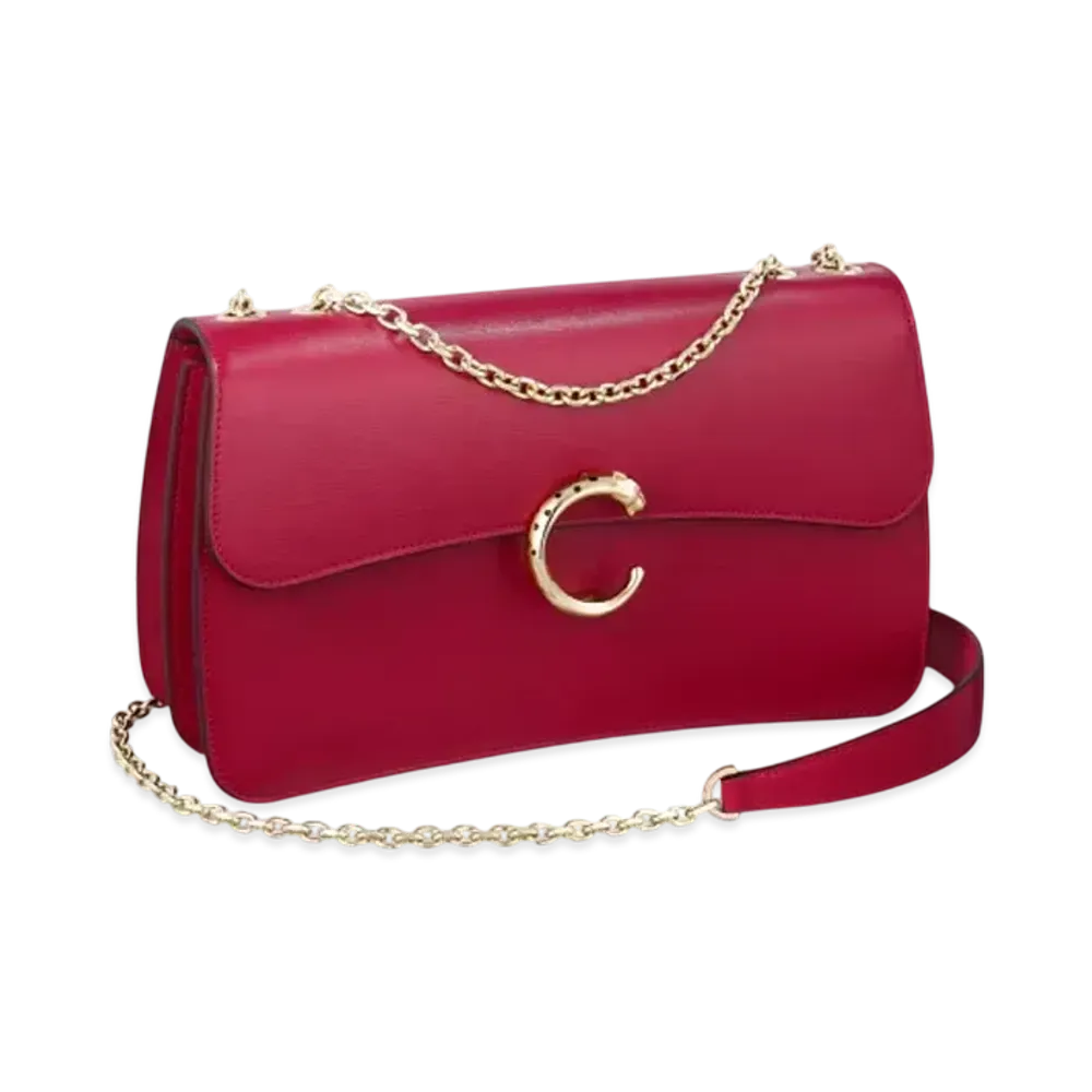 Cartier Chain Bag Small, Panthere de Cartier "Cherry Red"