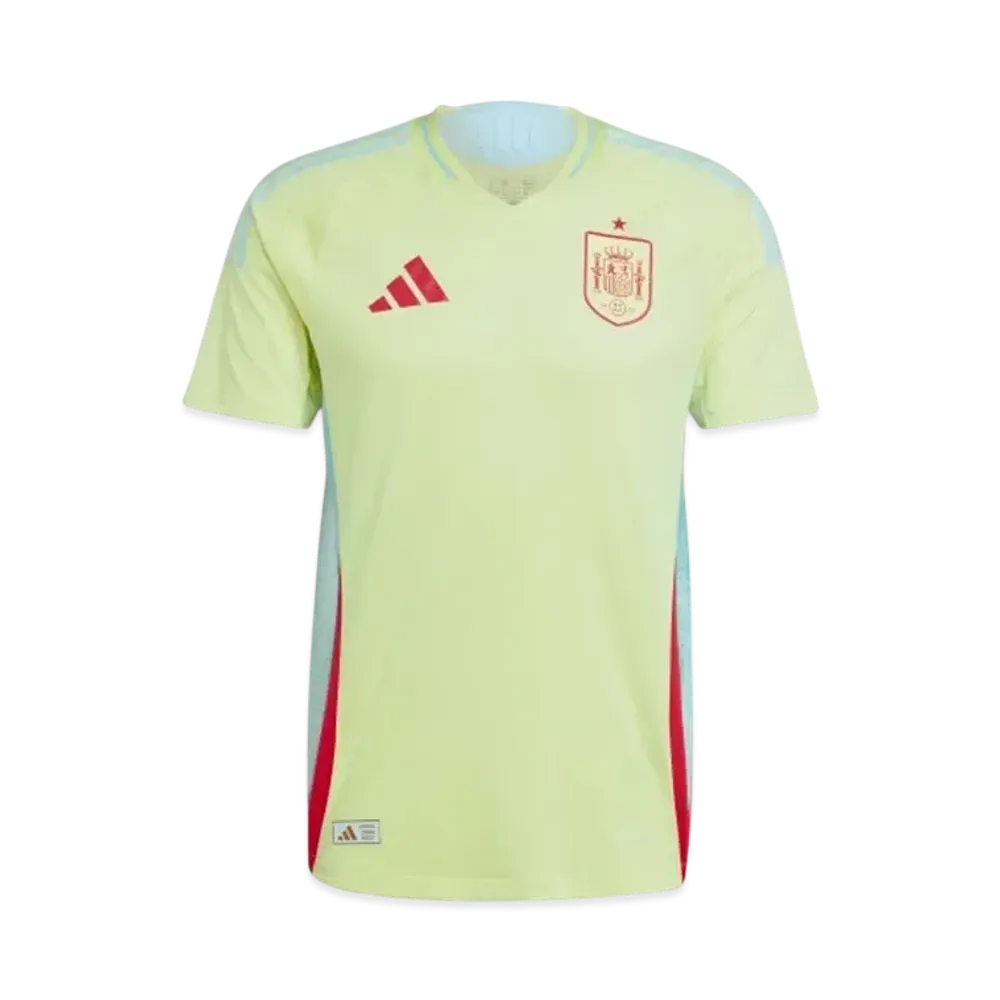adidas Spain National Team 2024 Away Authentic Uniform "Pulse Yellow/Halo Mint"