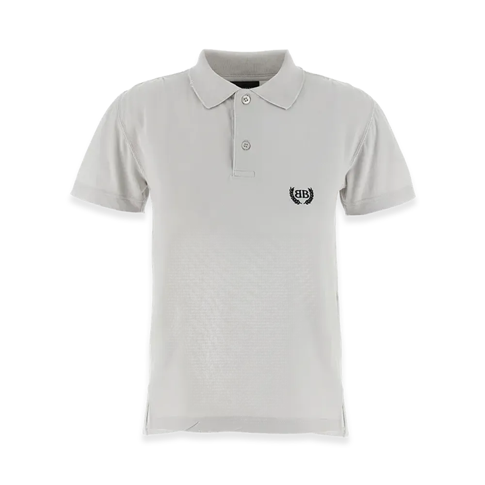 BALENCIAGA Women's 'Laurel Classic' Polo Shirt "Gray"
