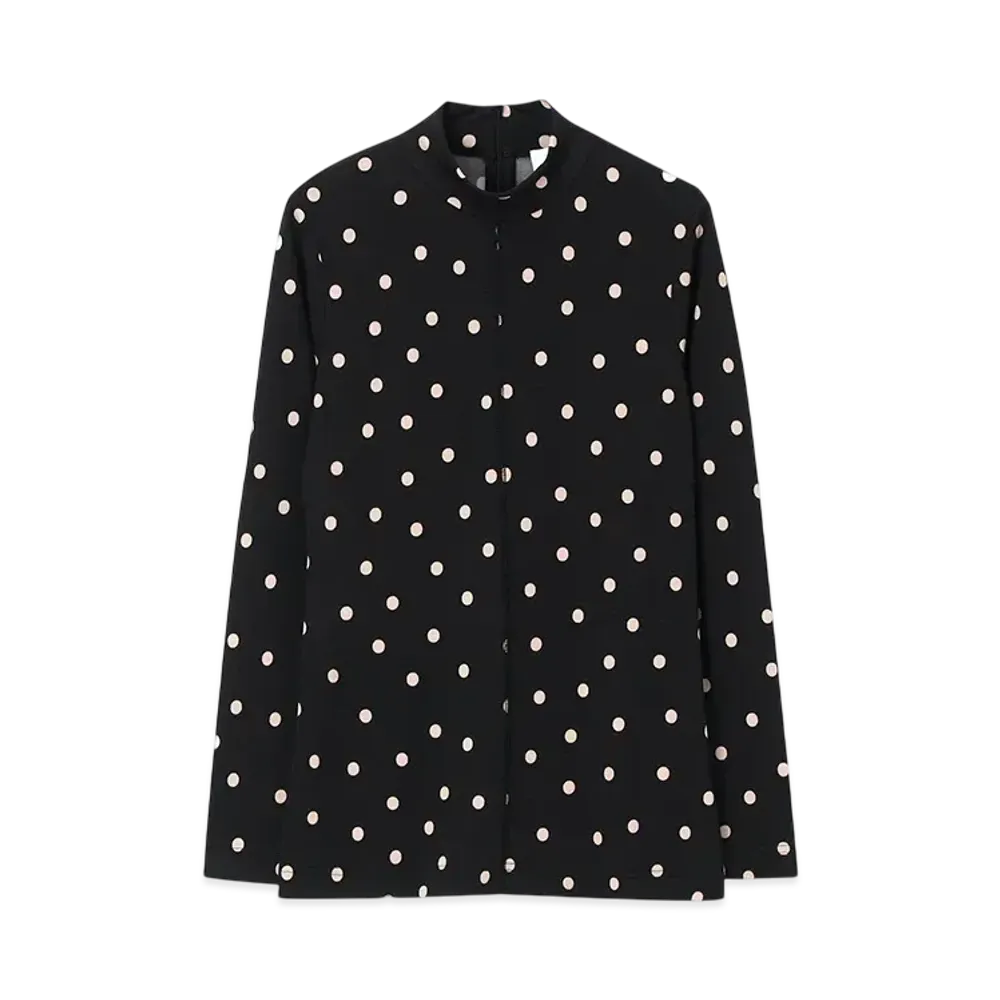 Paul Smith Women's Polka Cut And Sew "Black"