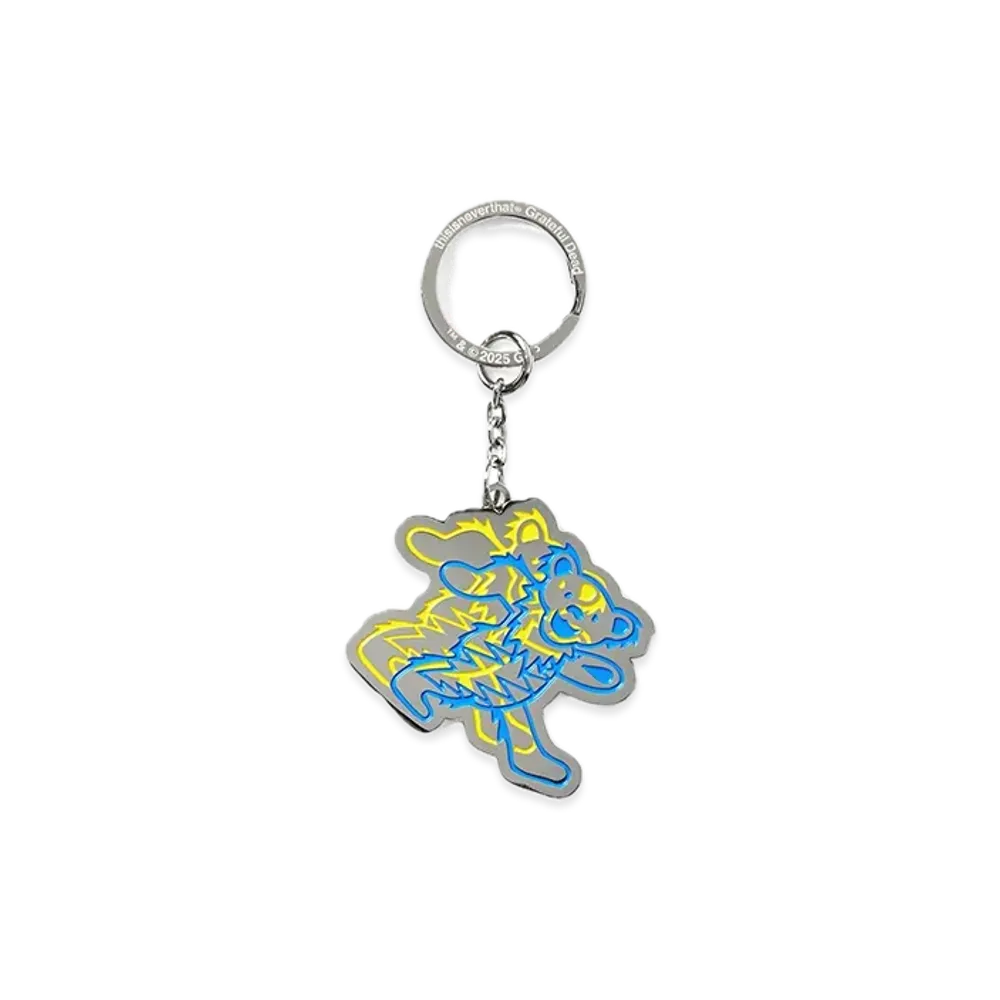 thisisneverthat x Grateful Dead Overlap Lightning Bears Keychain "Silver"