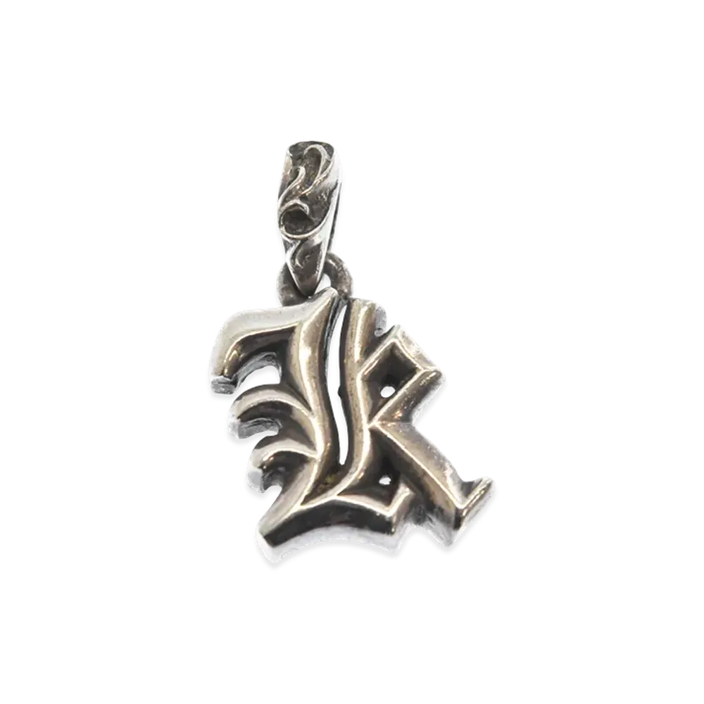 Chrome Hearts Alphabet Stack Charm K Initial Charm "Silver"