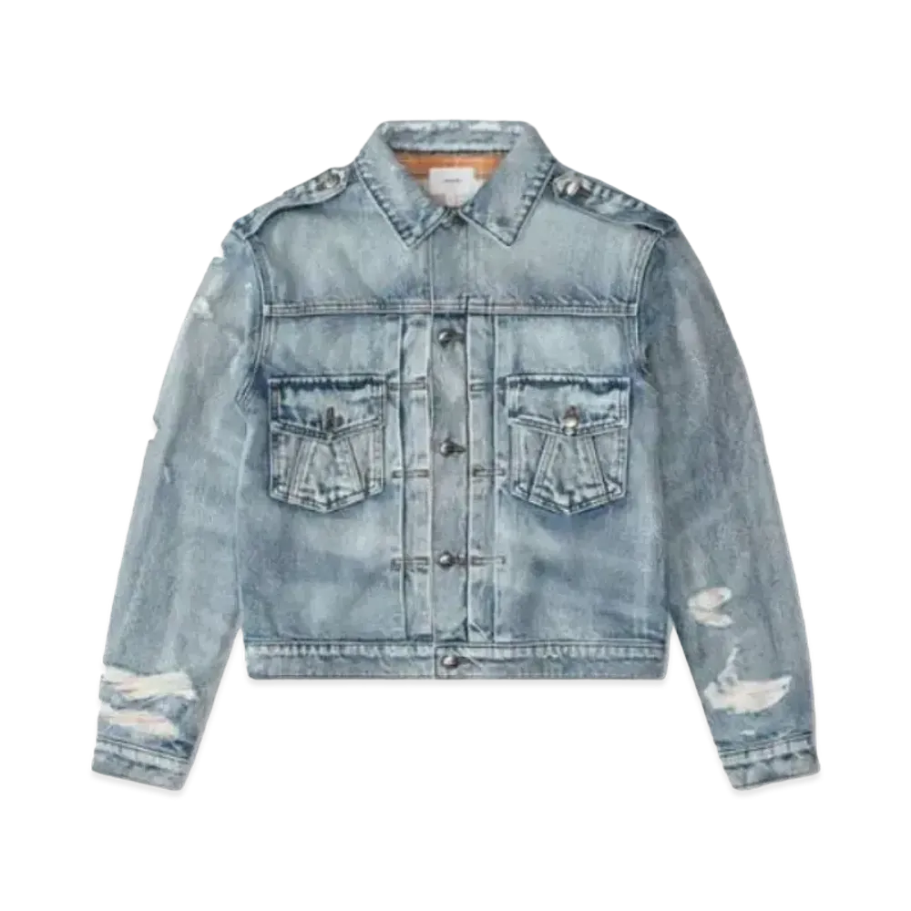 RHUDE Denim Trucker Jacket "Light Indigo"