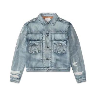RHUDE Denim Trucker Jacket "Light Indigo"