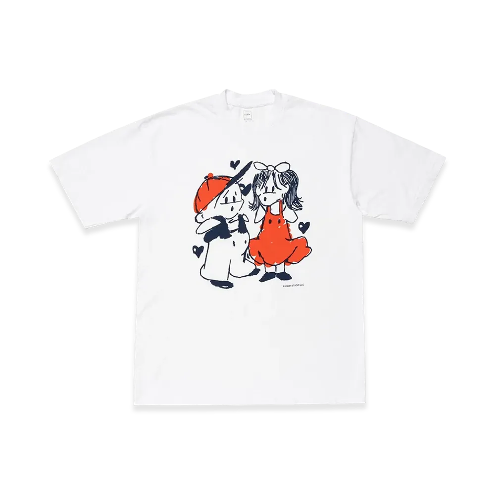 MIN-NANO x LQQK STUDIO Young Love Tee "White"