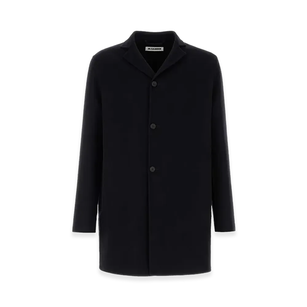 Jil Sander Cashmere Blend Coat "Midnight Blue"