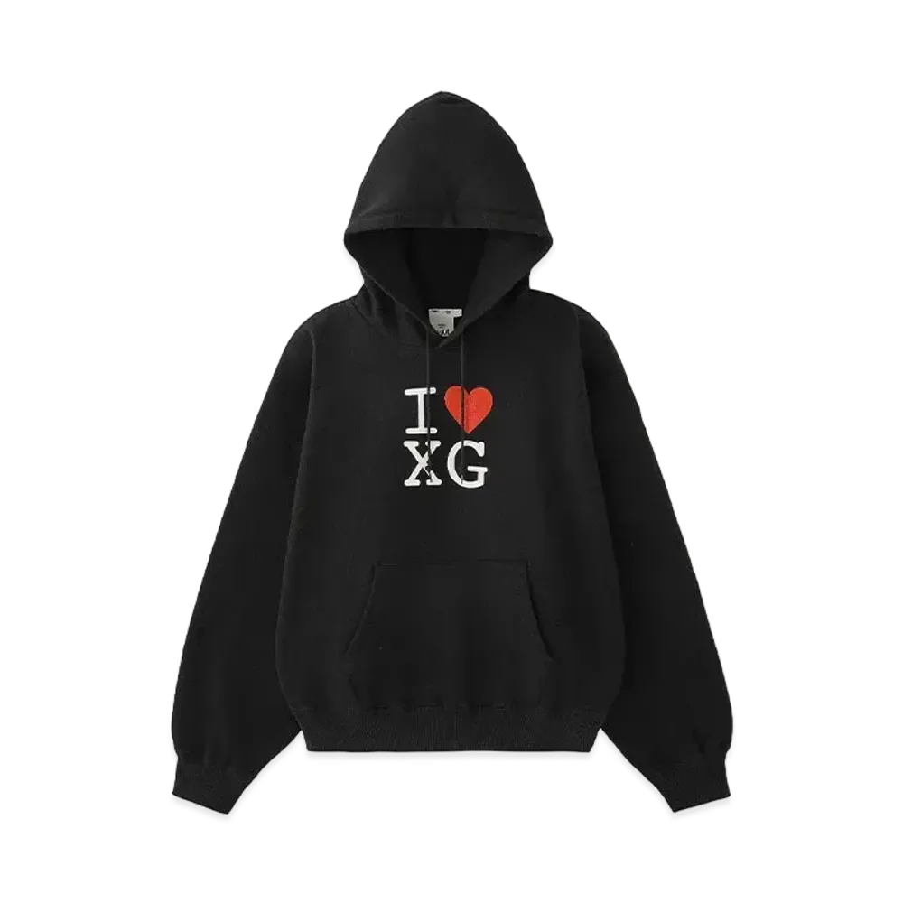 X-Girl I Love Xg Logo Sweat Hoodie "Black"