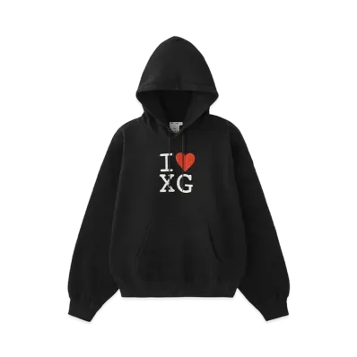 X-Girl I Love Xg Logo Sweat Hoodie "Black"