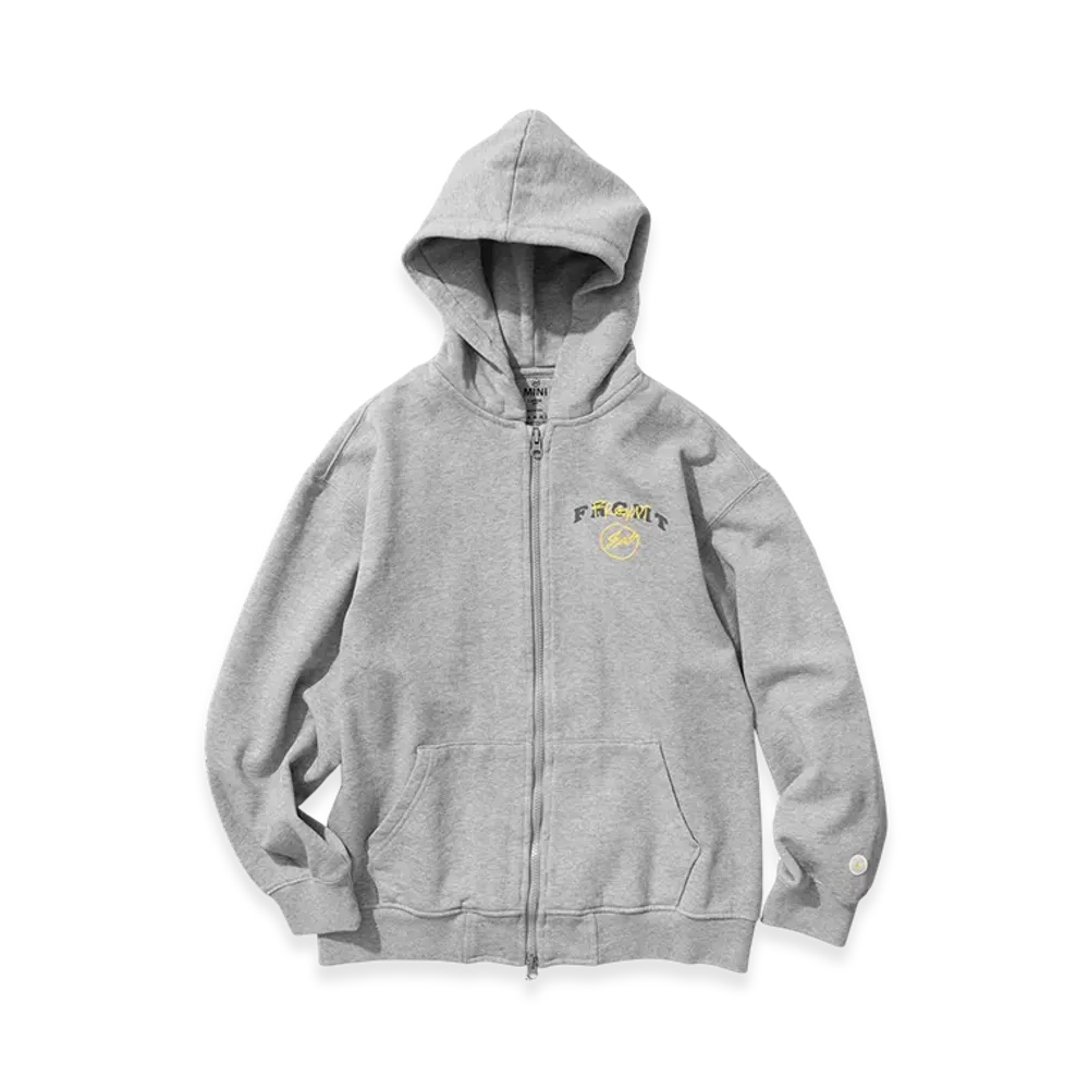 FRGMTMINI Mini Logo Zip Up Hoodie "Melange Grey"