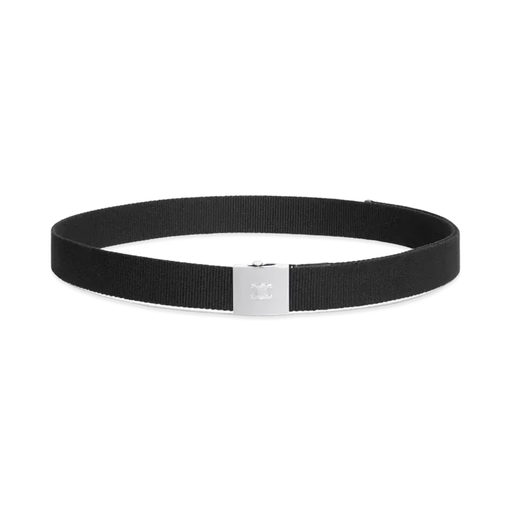 CELINE Large Skater Belt In Textile "Black"