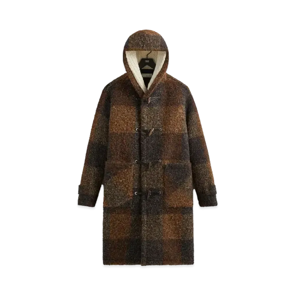 Kith &Kin Boucle Check Nolen Coat "Kindling"