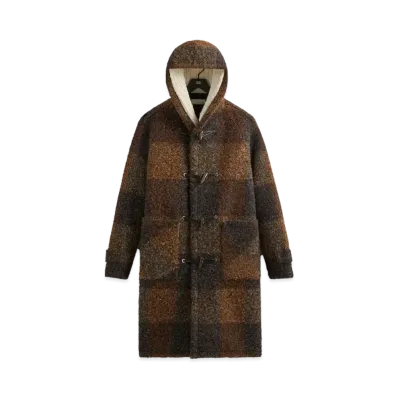Kith &Kin Boucle Check Nolen Coat "Kindling"