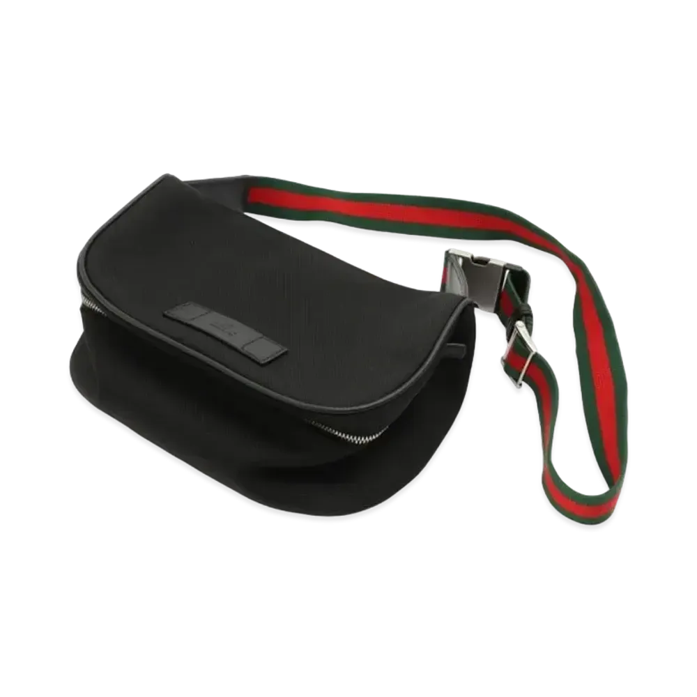 GUCCI Web Stripe Belt Bag "Black"