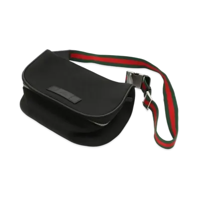 GUCCI Web Stripe Belt Bag "Black"