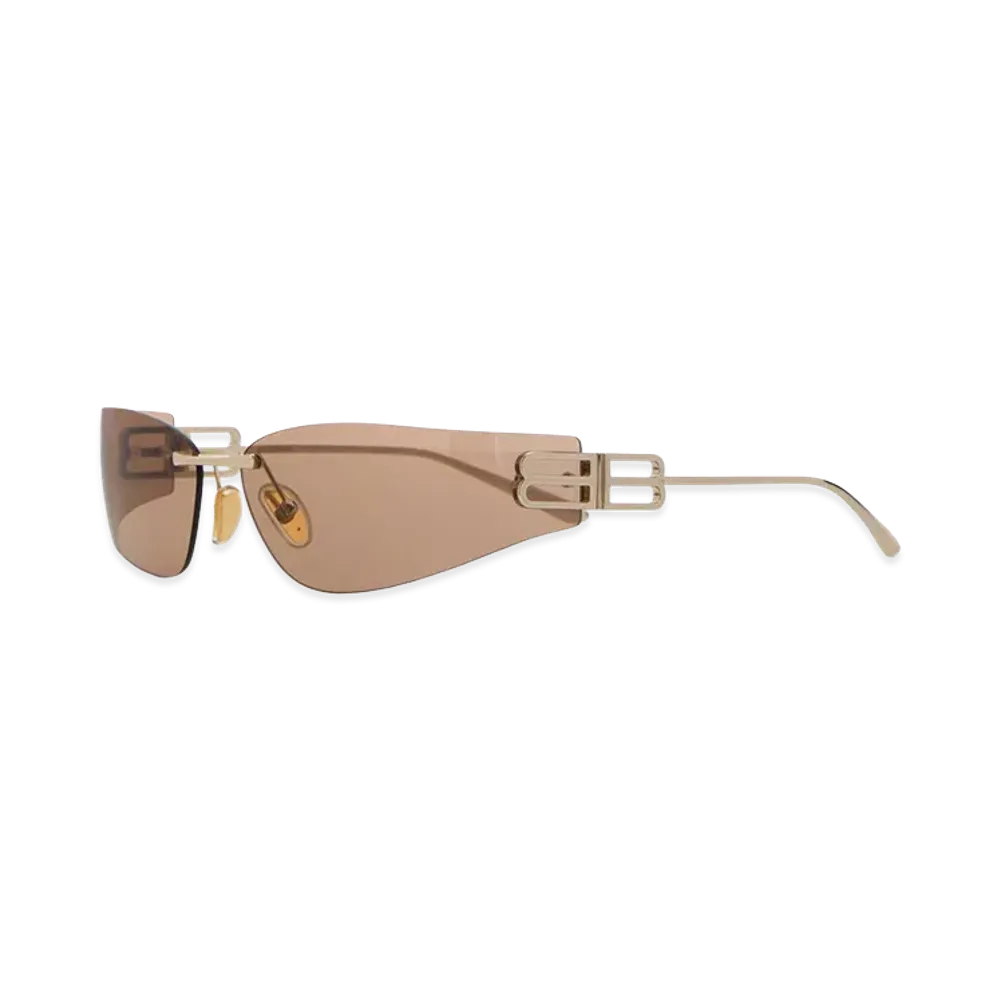 BALENCIAGA Gossip D Frame Sunglasses "Gold"