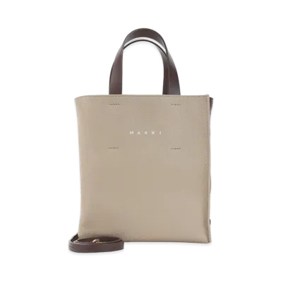 MARNI Women's Two-Tone Leather Mini Museo Handbag "Multi"