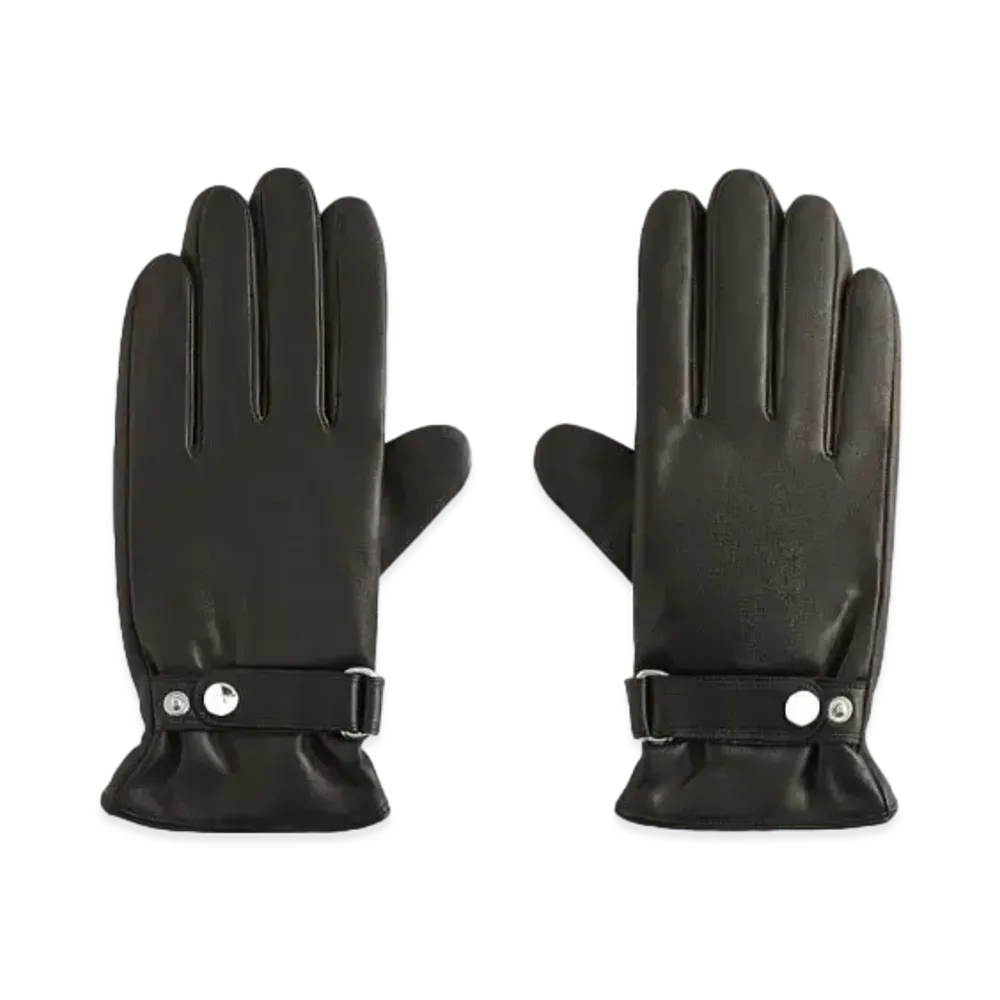 Kith Manhattan Leather Gloves "Black"