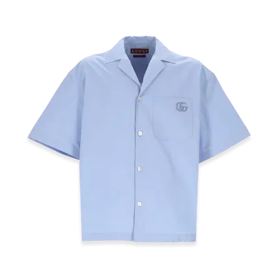GUCCI Poplin Shirt "Light Blue"