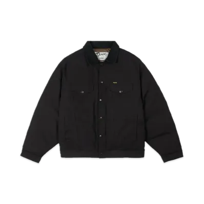Supreme x Schott Canvas Down Trucker Jacket "Black"
