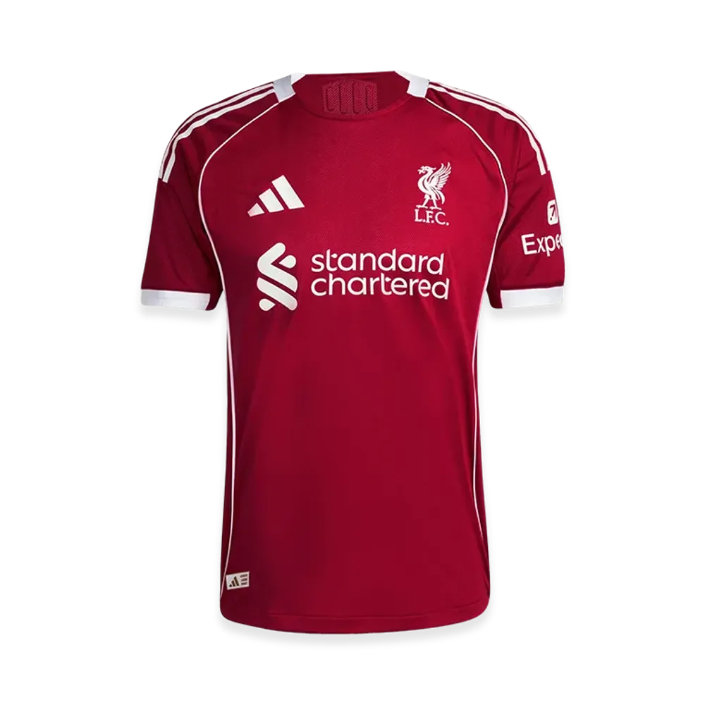 adidas Liverpool FC 25/26 Home Authentic Uniform "Strawberry Red"