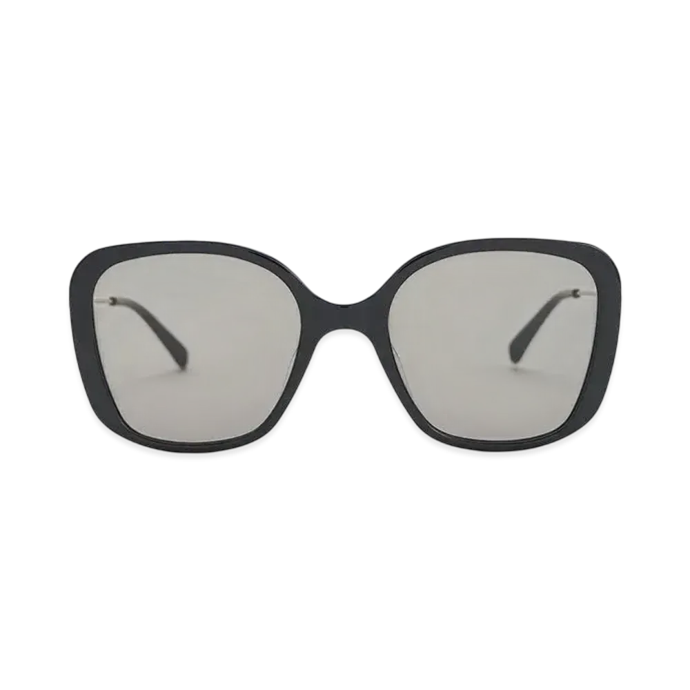 CHARLES & KEITH Recycled Acetate Wide-Frame Butterfly Sunglasses "Black"