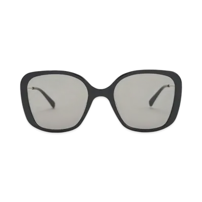 CHARLES & KEITH Recycled Acetate Wide-Frame Butterfly Sunglasses "Black"