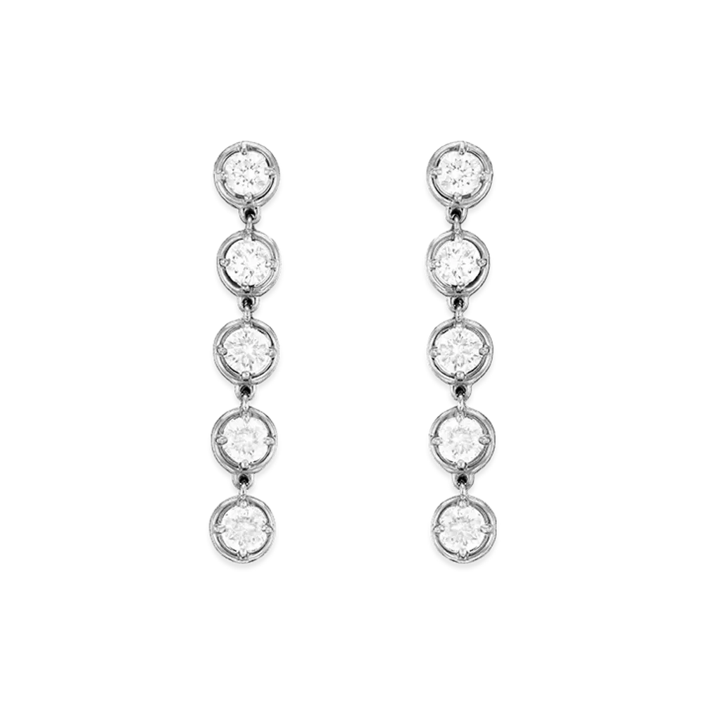 Van Cleef & Arpels Palmyre earrings "18K White gold/Diamond"