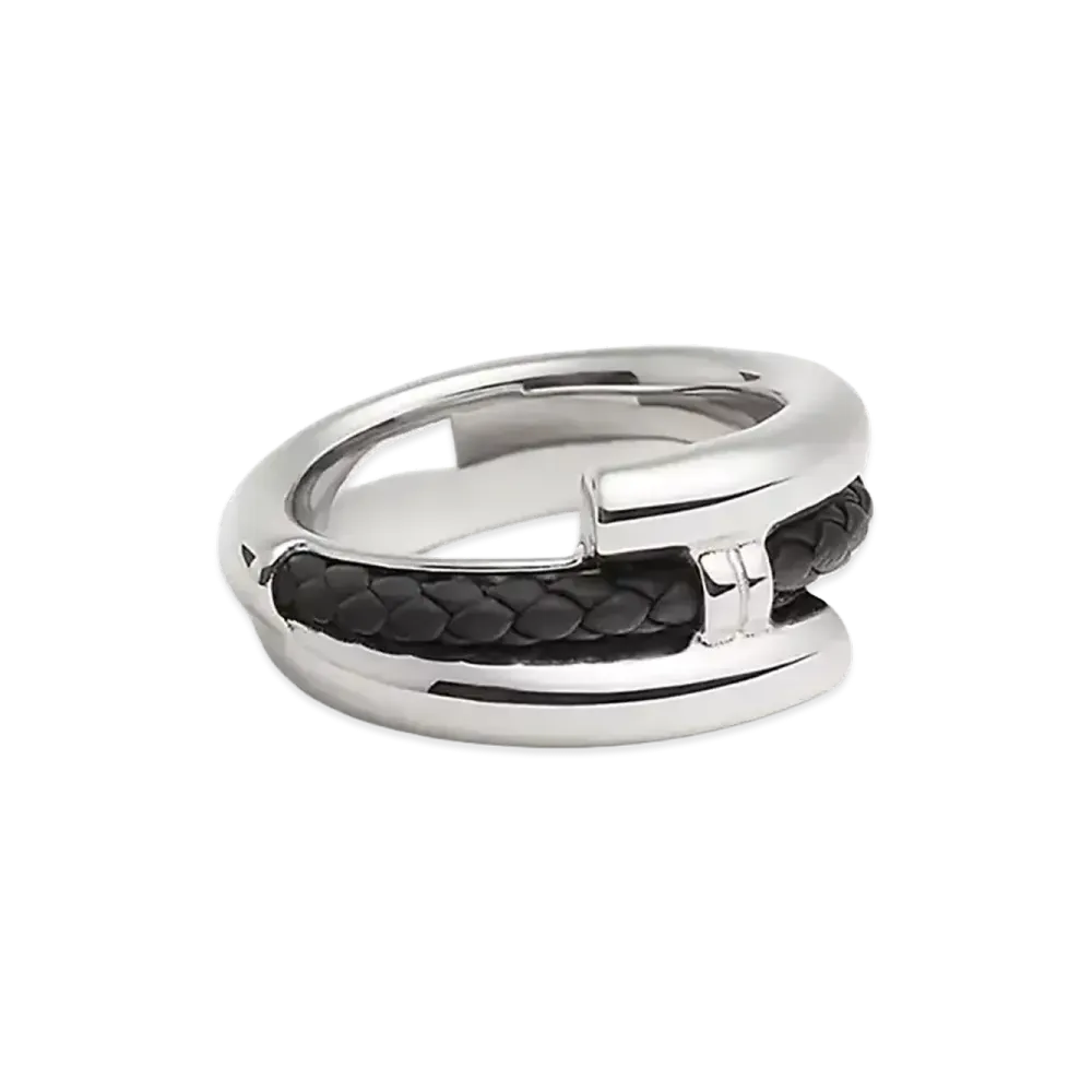Hermes Tournis Tresse Ring "Black"