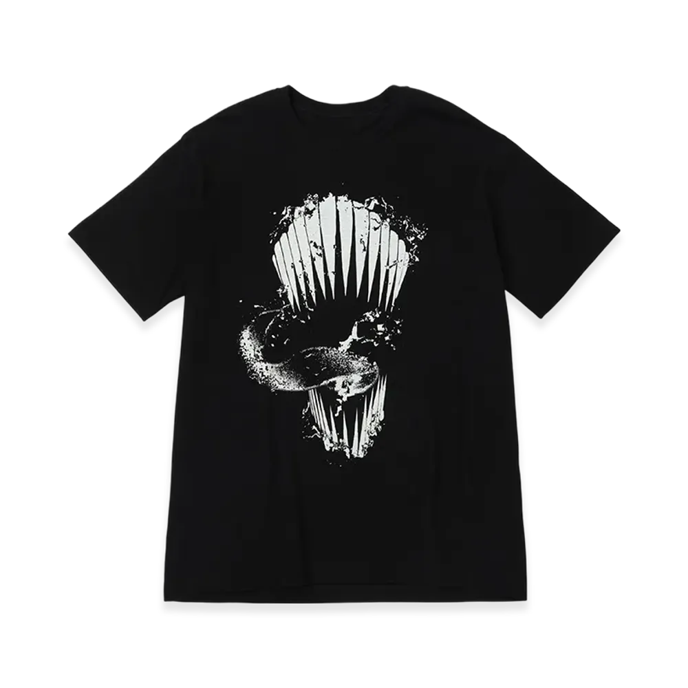 Ground Y x CHAINSAW MAN Collaborate Collection Chainsaw Man Teeth T-Shirt "Black"