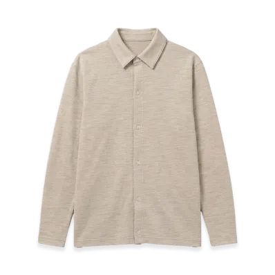 Cale Knit Polo Shirts "Beige"