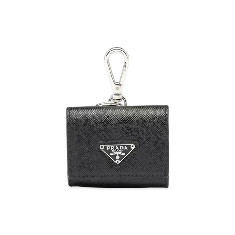 PRADA Saffiano Leather Headphone Case "Black"