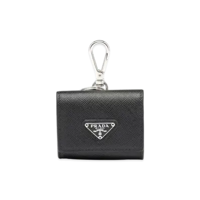 PRADA Saffiano Leather Headphone Case "Black"
