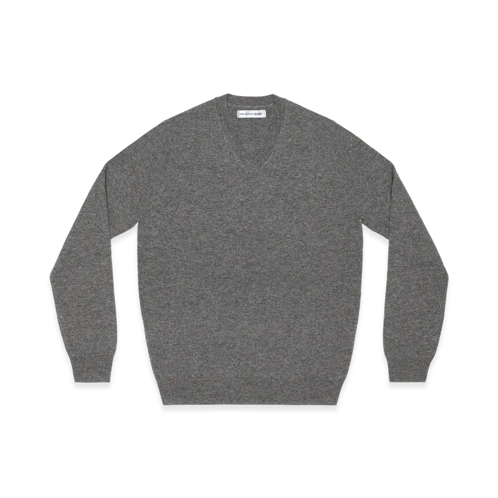 COMME des GARCONS SHIRT V Neck Pullover "Top Grey"