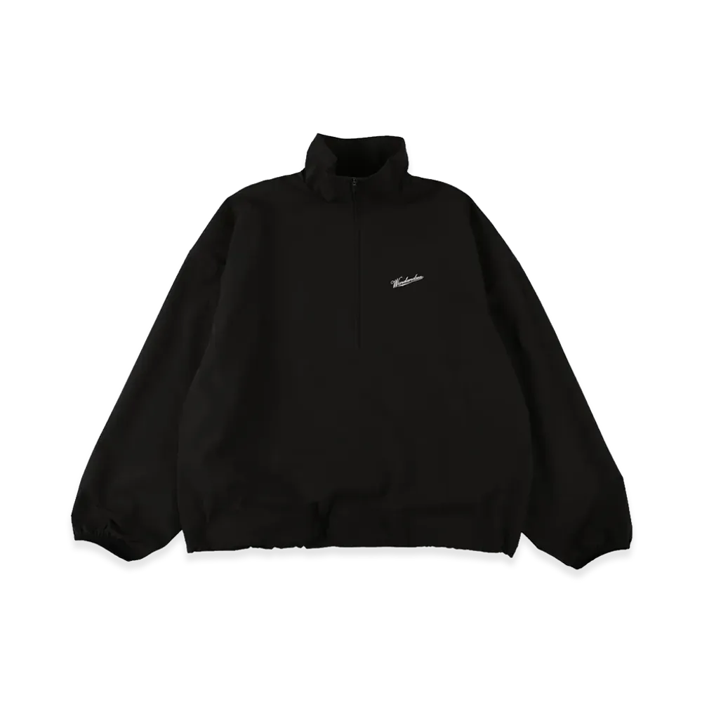 WIND AND SEA Nylon Half Zip Up Jacket "Black"
