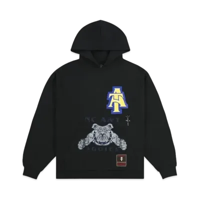 Travis Scott x M&N x NC A&T University Hoodie "Black"