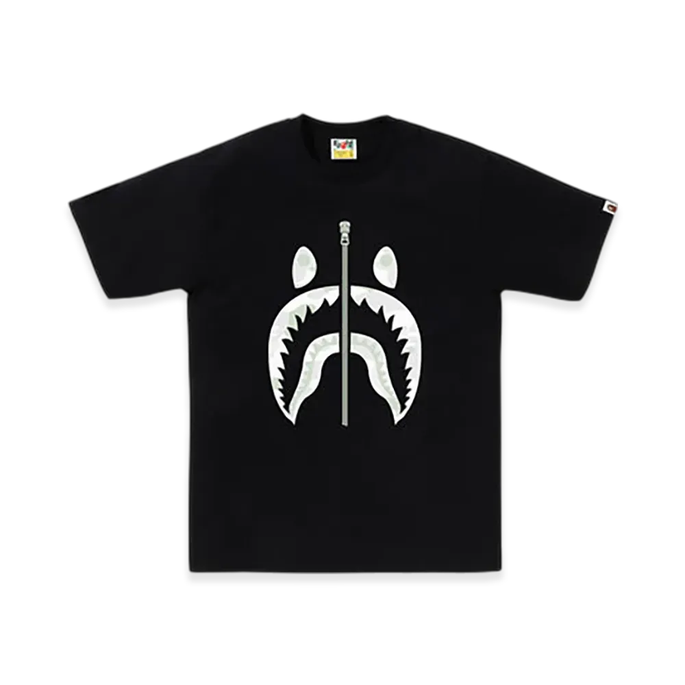 A BATHING APE City Camo Shark Tee "Black"