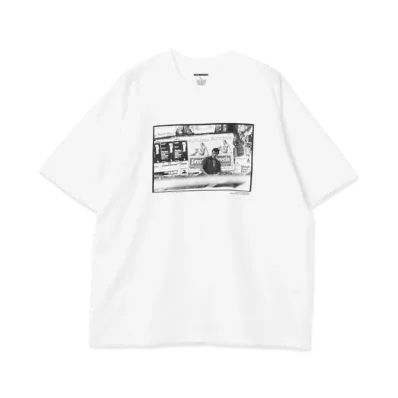 TOKYO CULTUART by BEAMS x NEIGHBORHOOD x Hiroshi Tachi / NAGAHAMA x TACHI T-Shirt "White"